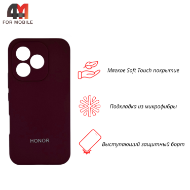 Чехол для Honor 600 Lite Silicone Case, цвет марсала