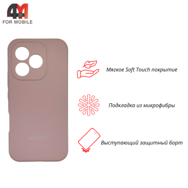 Чехол для Honor 600 Lite Silicone Case, пудрового цвета