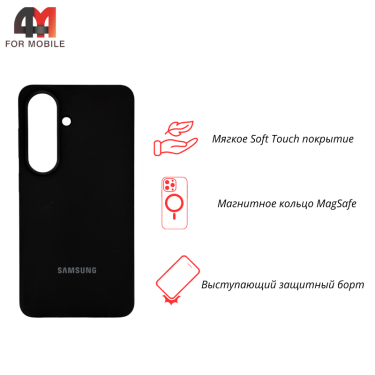 Чехол для Samsung S26 Plus Silicone Case Premium с MagSafe, черный