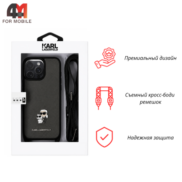 Чехол для iPhone 16 Pro Max Karl Lagerfeld, серый