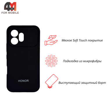 Чехол для Honor 600 Silicone Case, черного цвета