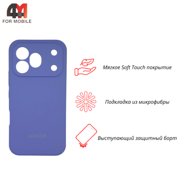 Чехол для Honor 600 Pro Silicone Case, лавандового цвета