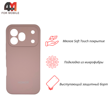 Чехол для Honor 600 Pro Silicone Case, пудрового цвета