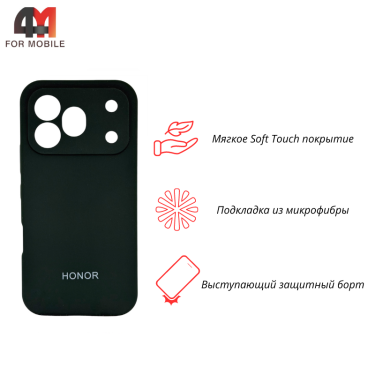 Чехол для Honor 600 Pro Silicone Case, темно-зеленого цвета