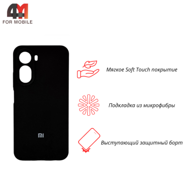 Чехол для Xiaomi Redmi A7 Pro 4G Silicone Case, черного цвета