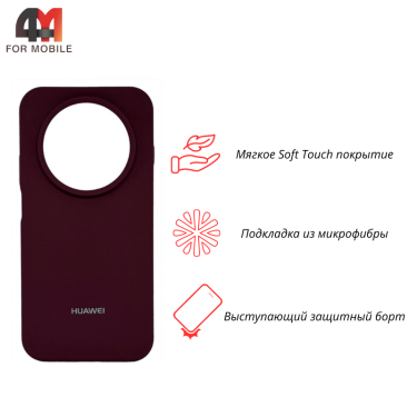 Чехол для Huawei Nova 15 Max Silicone Case, цвет марсала