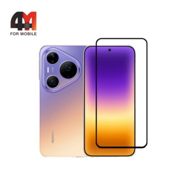 Стекло защитное для Huawei Pura 90s Pro Max 5D, глянец, черный
