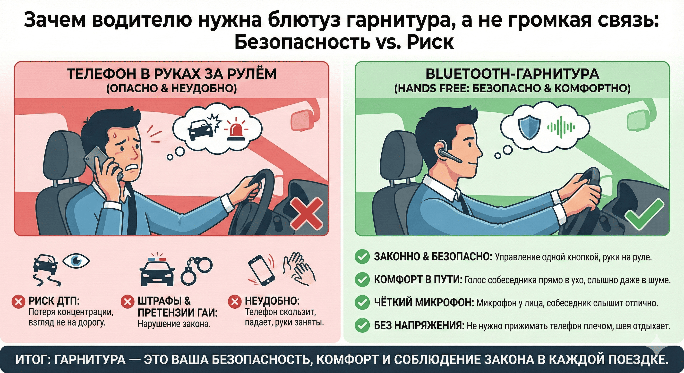 Почему блютуз гарнитура, а не громкая связь