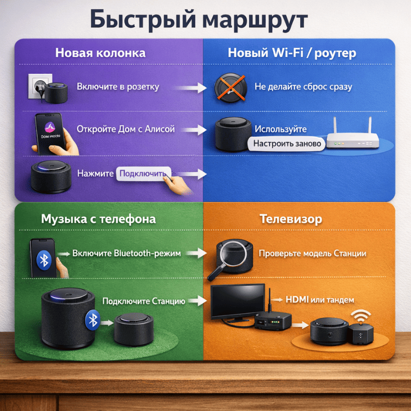 Быстрый маршрут как подключить Яндекс Станцию с Алисой
