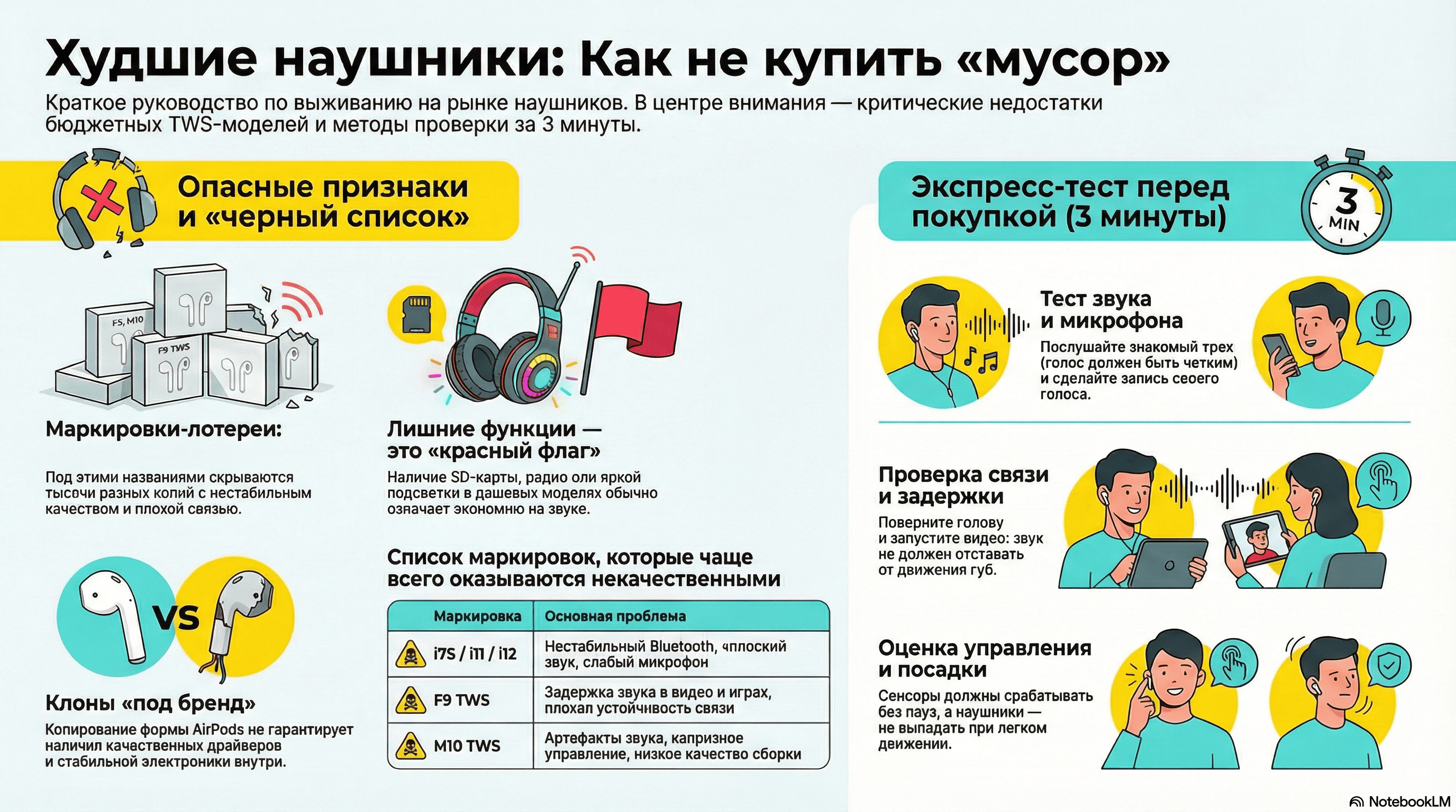Худшие наушники, как не купить мусор