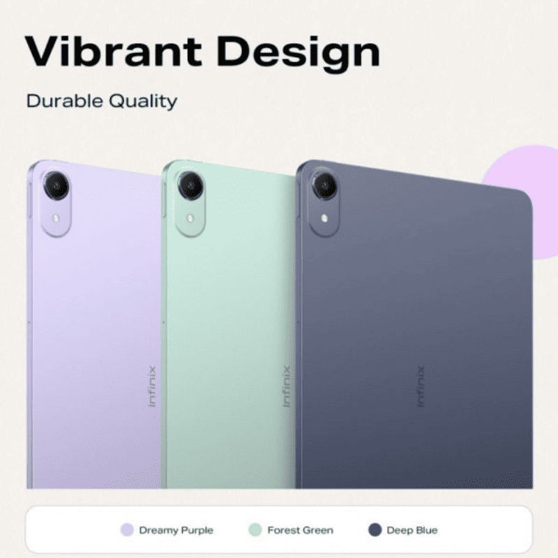 Три цвета планшета Infinix Xpad 30E