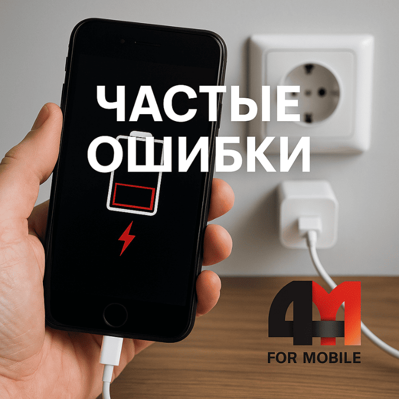 Частые ошибки при выборе зарядки