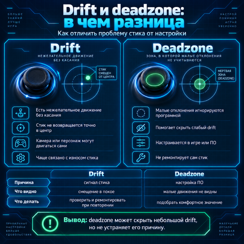 Drift и Deazone в чем разница
