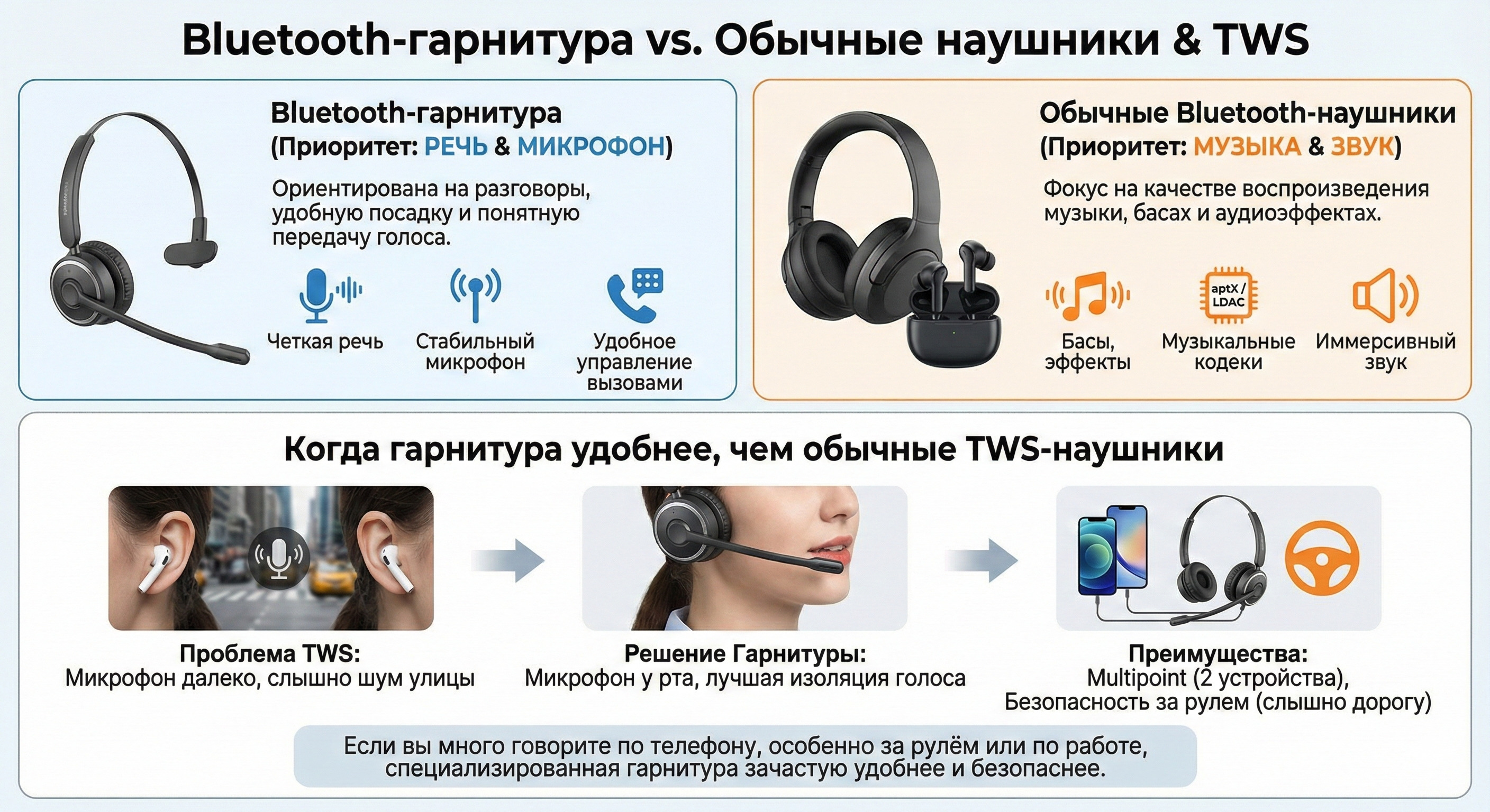 Что такое Bluetooth гарнитура и чем она отличается от наушников