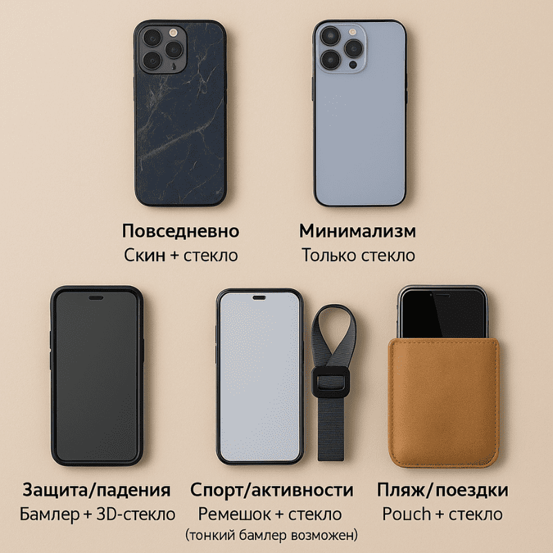 Как выбрать по сценарию, что заменит чехол для телефона