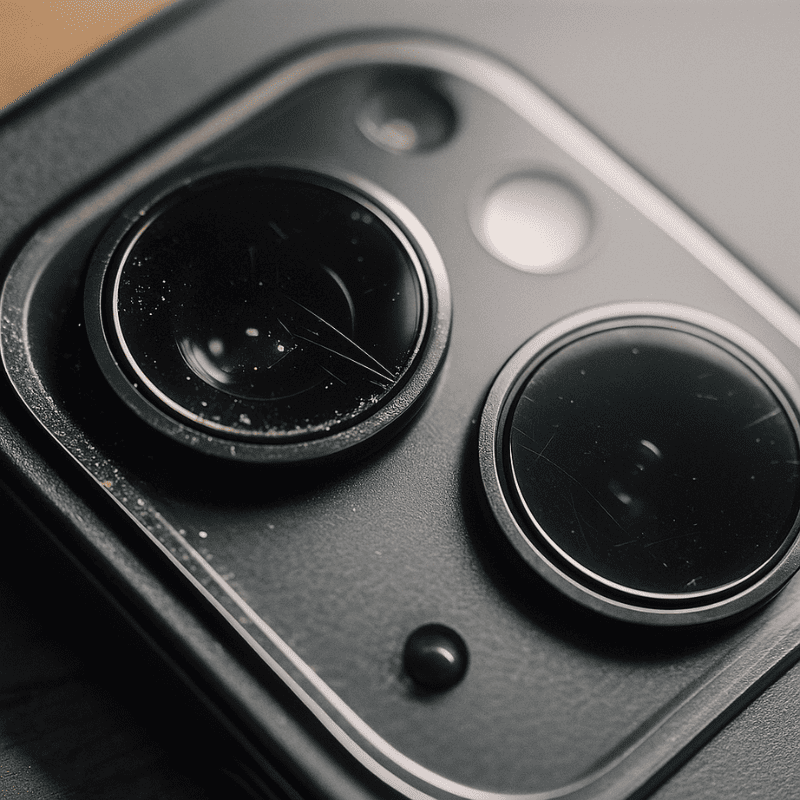 Дефекты и уход за защитным стеклом на камеру телефона