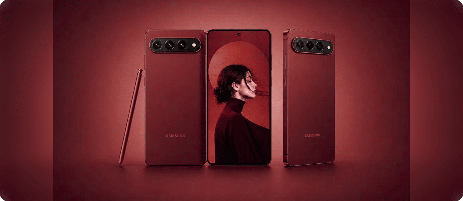Samsung Galaxy S27 Pro и Ultra в предположительном вишневом цвете
