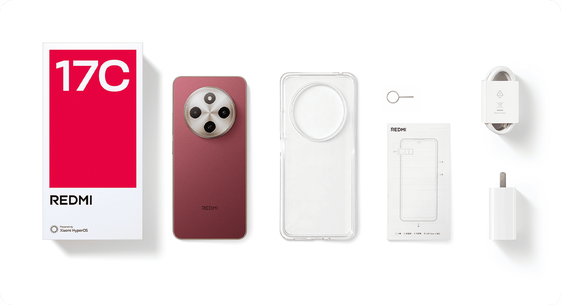 Богатая комплектация Redmi 17C, с зарядным устройством и чехлом
