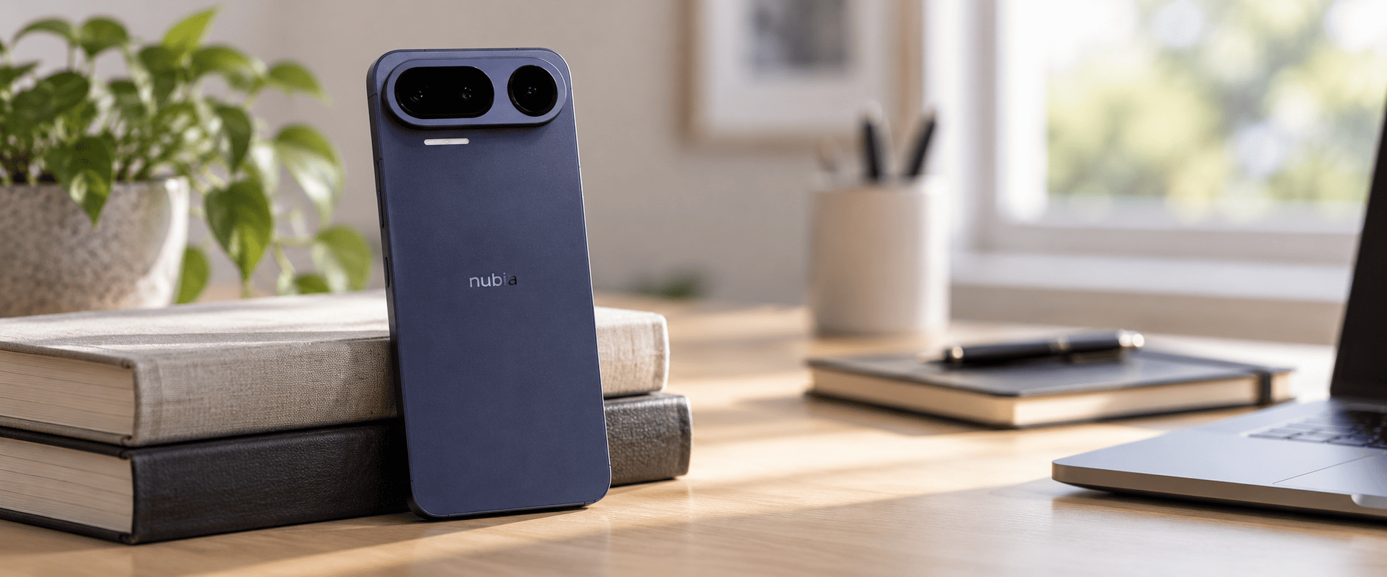 Nubia NaviX Ultra на светлом рабочем столе