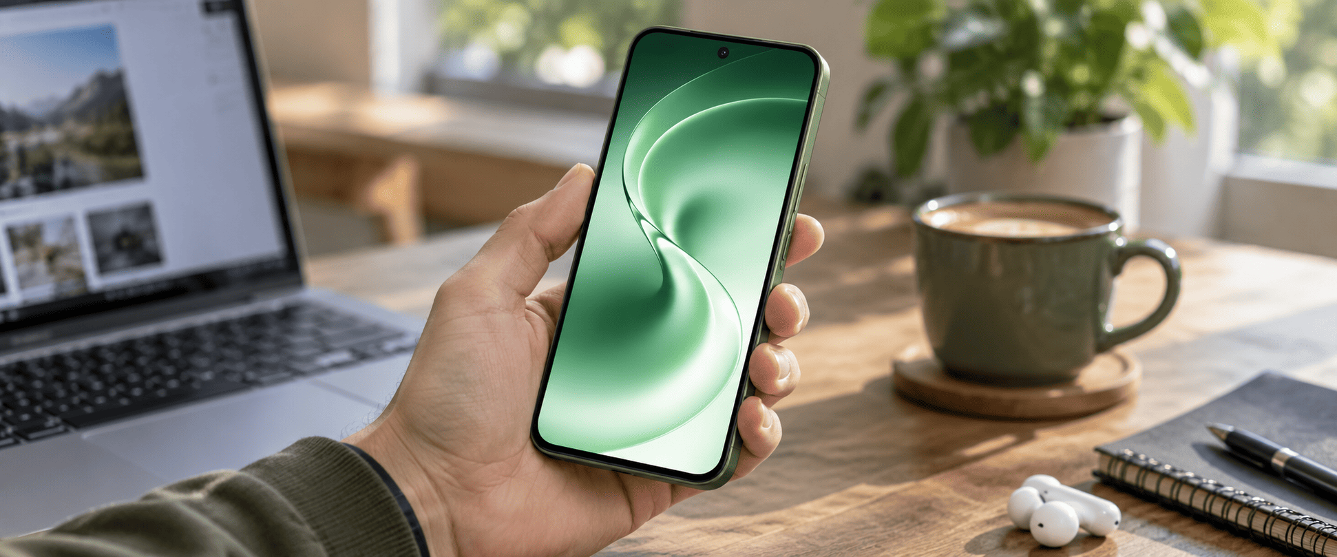 Vivo S2 FE экран с центральной фронтальной камерой