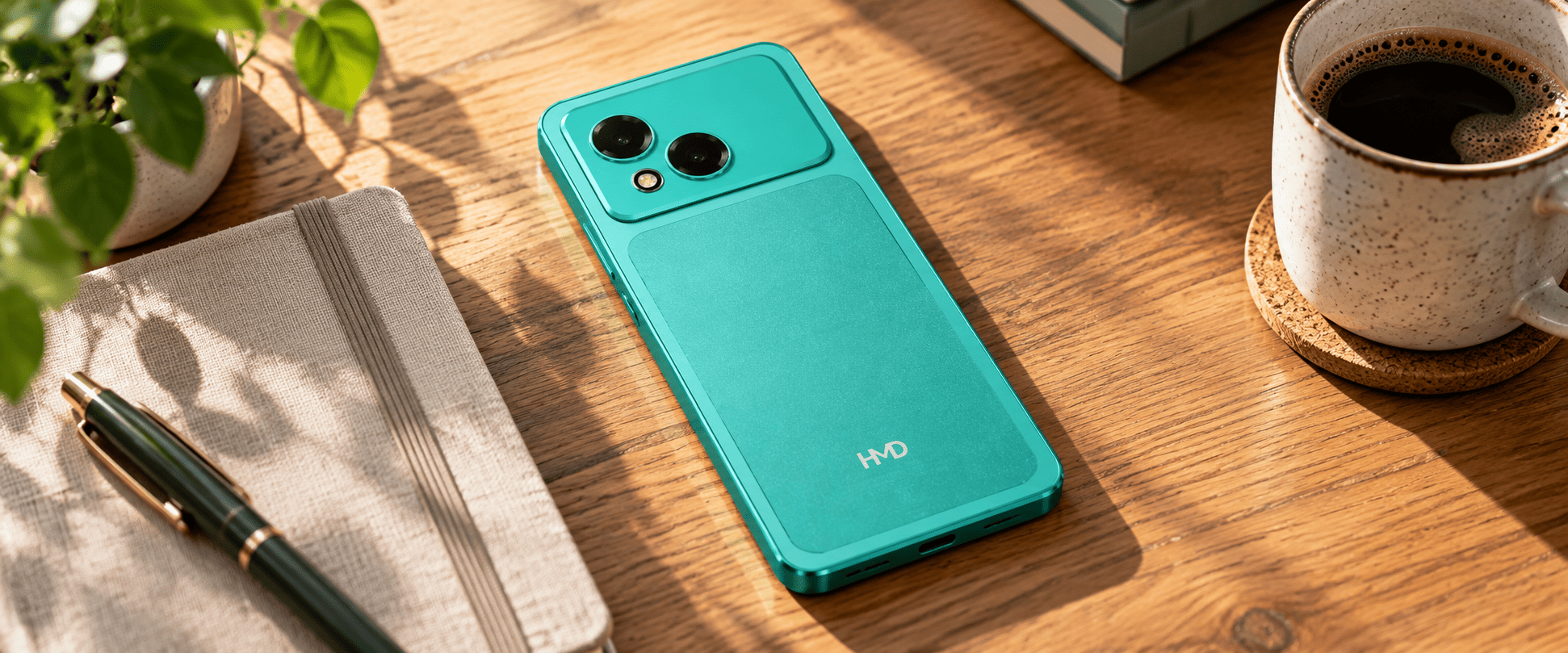HMD Vibe 2 Pro 5G в цвете Aqua Green