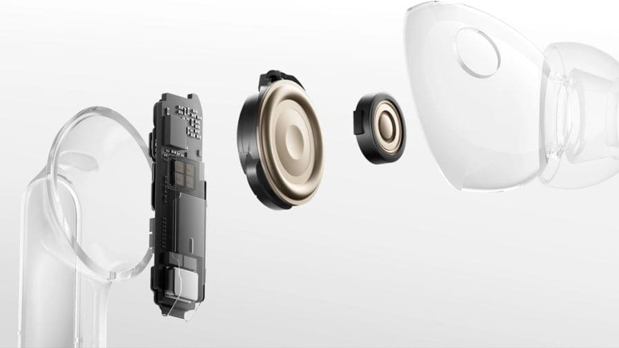 Звук и железр TWS наушников Huawei