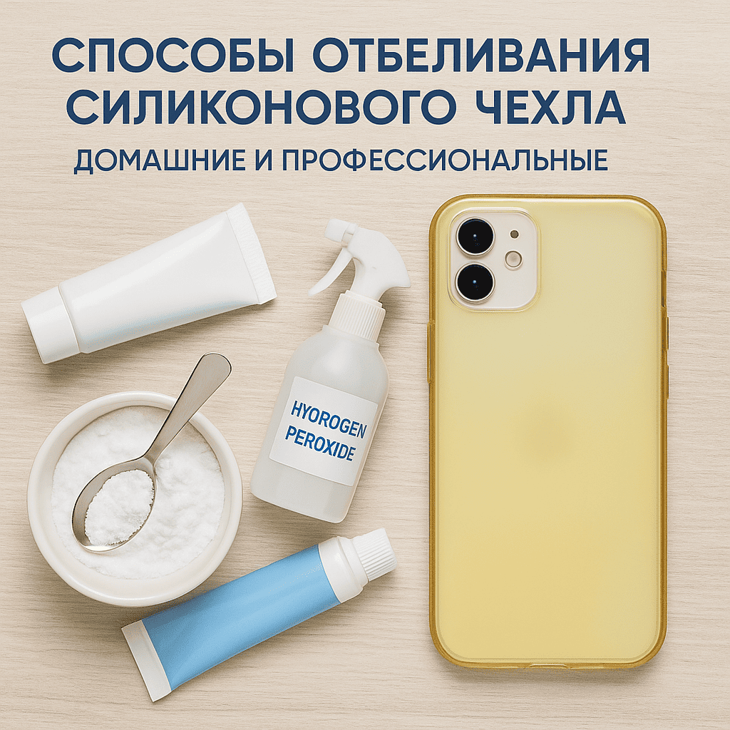 Способы отбеливания силиконового чехла