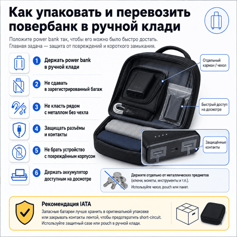 Как упаковывать повербанк