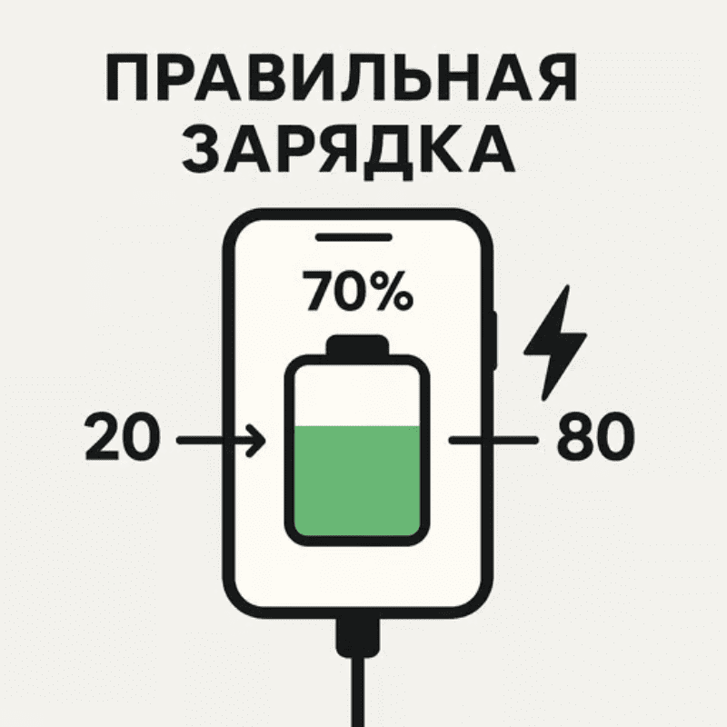 Правильная зарядка для телефона