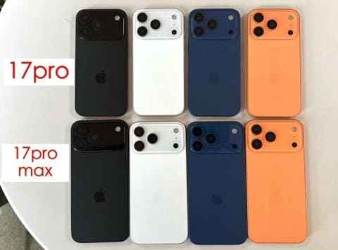 цвета iPhone 17 Pro и Pro Max