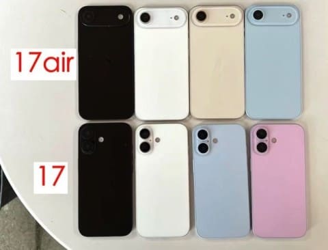 Цвета iPhone 17 и 17 Air