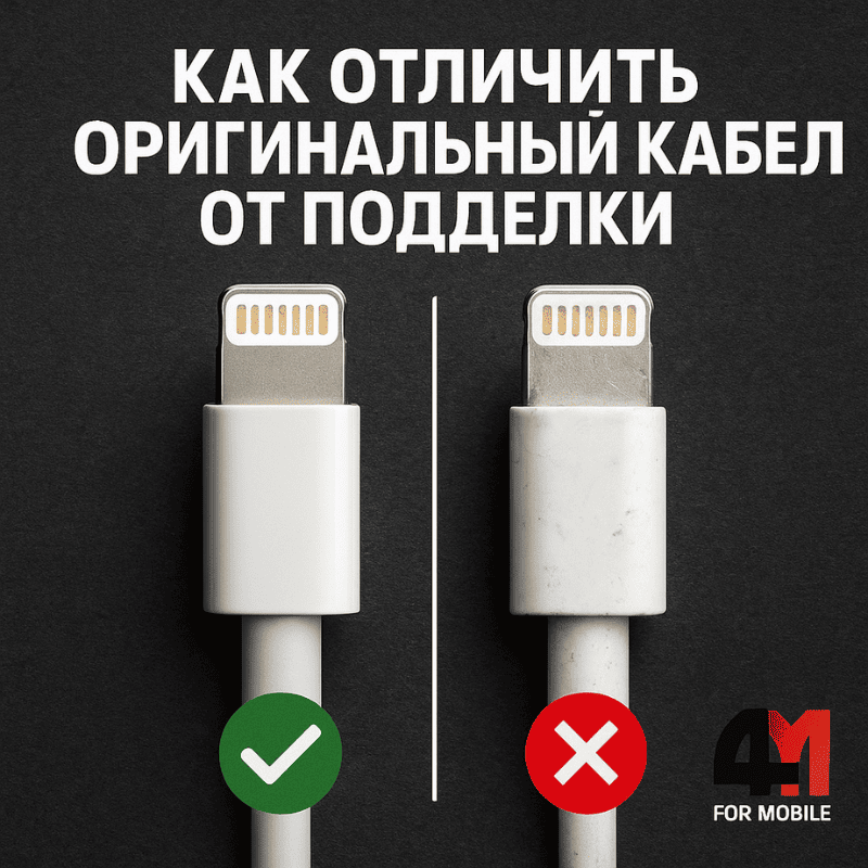 Признаки подделки кабеля