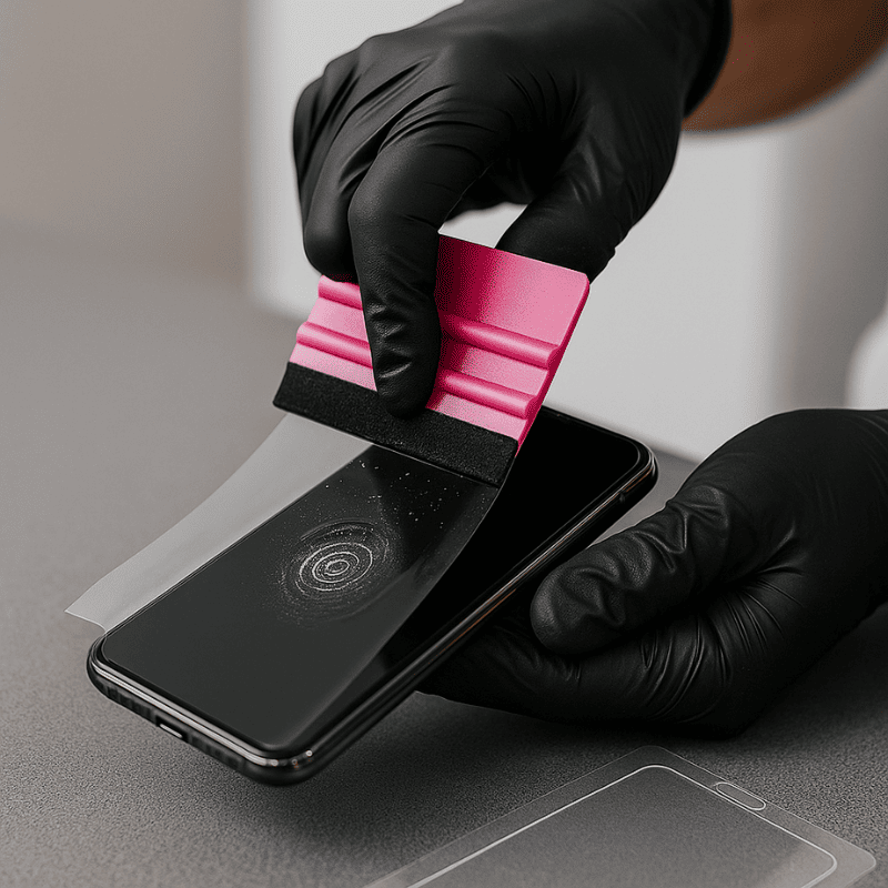 Установка гидрогелевой пленки