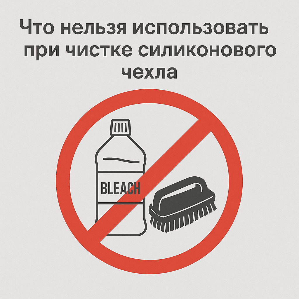 Что нельзя использовать при чистке чехла
